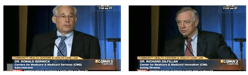 Donald Berwick and Richard Gilfillan in 2010 on C-SPAN